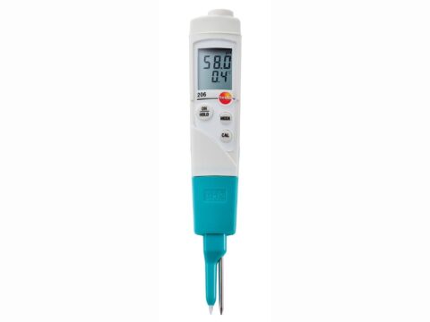 Piaccametro Phmetro Testo 206 pH2 per Formaggi Salumi Prodotti made in Germany